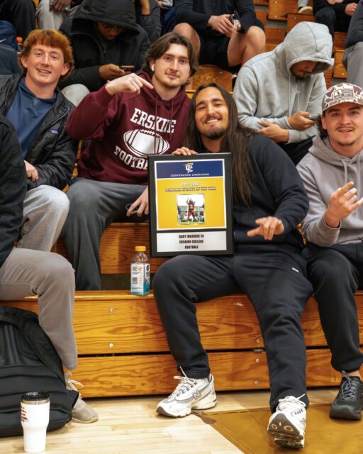 Yesterday at Fleet Fellowship, Tripp Boykin '92 discussed the difference between routine and relationship, explaining that God has given us the opportunity to be in relationship with Him.

Director of Athletics Mark Peeler also presented Gary Maddox III with the Conference Carolinas 2025-26 Scholar Athlete of the Year Award and presented the men's soccer team with the 2024-25 Fall Team Messick Sportsmanship Award.
◦
◦
◦
#erskine #upstatesc #duewestsc #erskinealumni #greenvillesc #greenwoodsc #collegelife #campusvibes #collegecampus #collegestudents #collegebound #collegeexperience #collegegoals #studentlife #campusevents #studygram #campusinspo #collegecommunity #campusgoals #campusphotography #collegestudytips #southcarolina #dormlife #simpsonvillesc #columbiasc #collegefootball