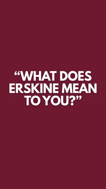 We asked our seniors what Erskine means to them! 🎓

#erskinecollege