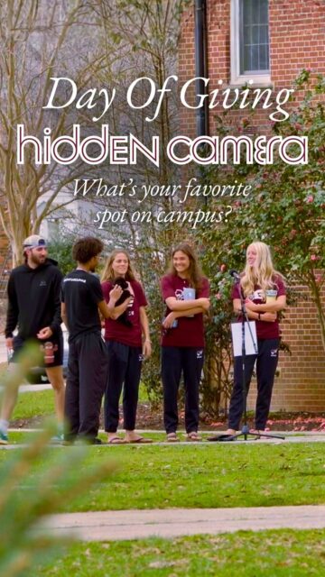 Hidden Camera is back again, and this time, we asked students to tell us their favorite spot on campus! 📸 These moments are made possible by you. 💛 Give back on March 24 for Erskine’s Day of Giving!
🔗 https://www.erskine.edu/dayofgiving2026/