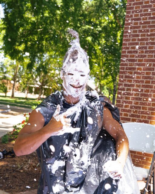 Yesterday, the Erskine College Euphie Men hosted "Pie-A-Euphie" to raise money for the St. Jude's Children's Research Hospital! 🥧 Thank you, Euphies!

#erskinecollege