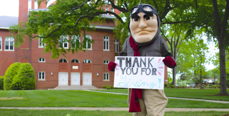 Ace Day of Giving thank-you sign CROP