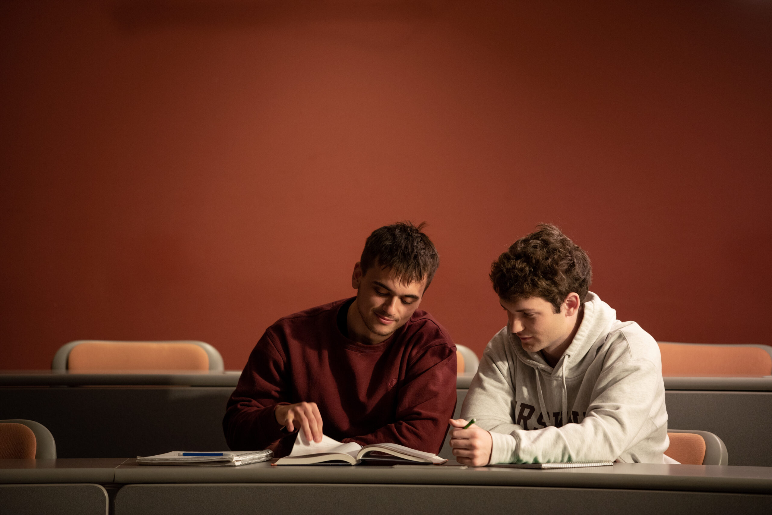 Students study together