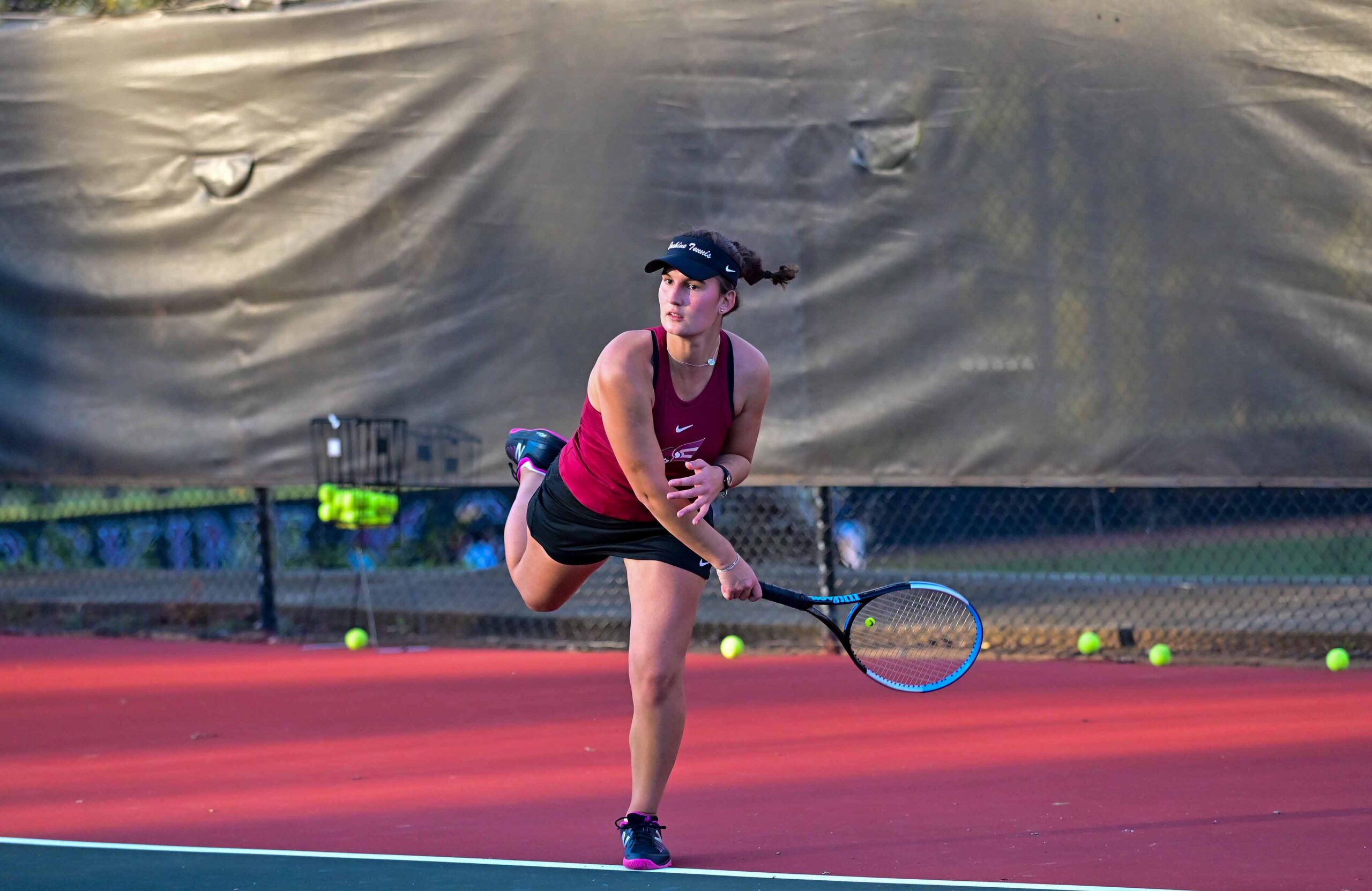 Erskine women's tennis player