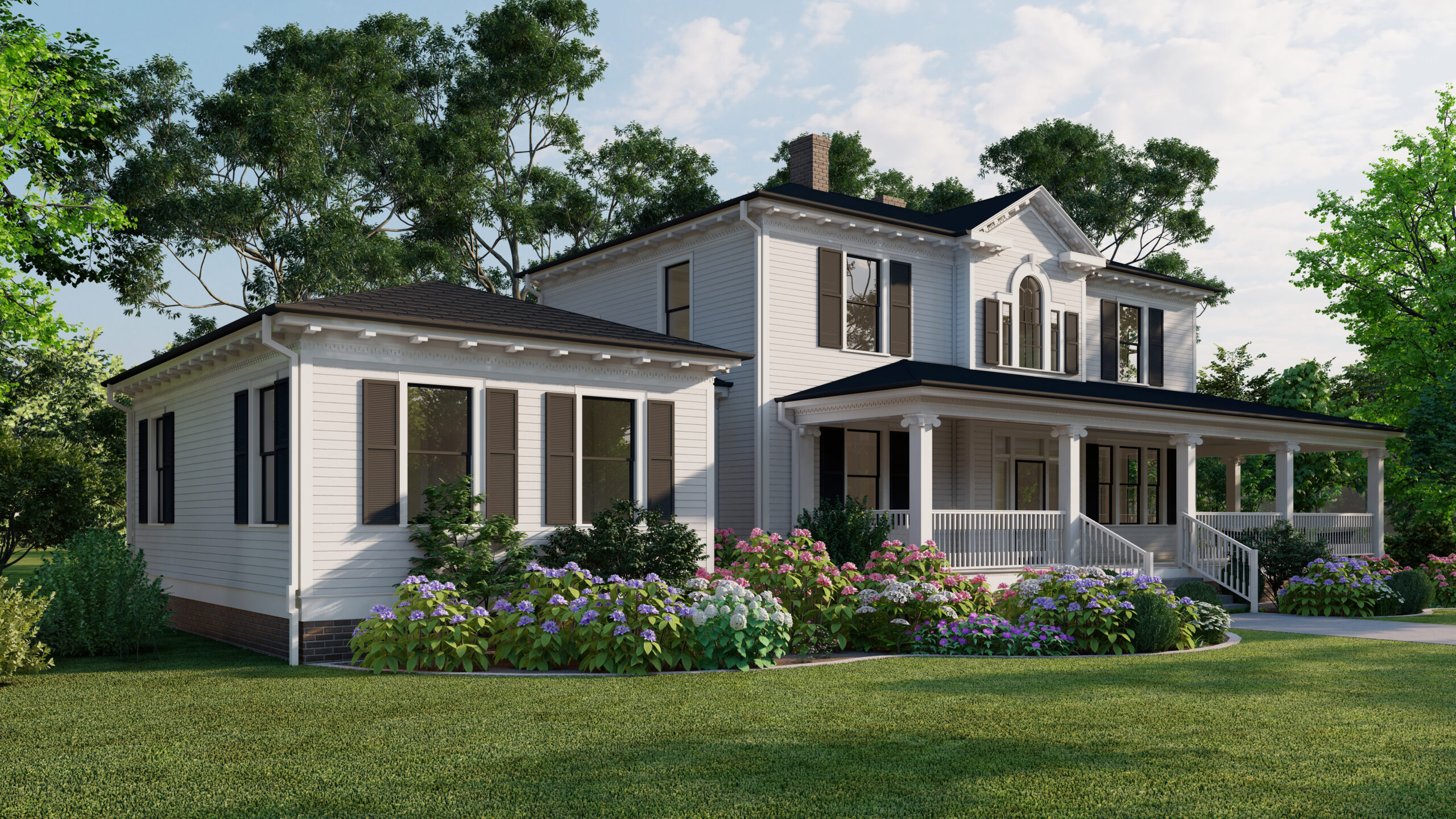 Artist's rendering of the Parkinson House
