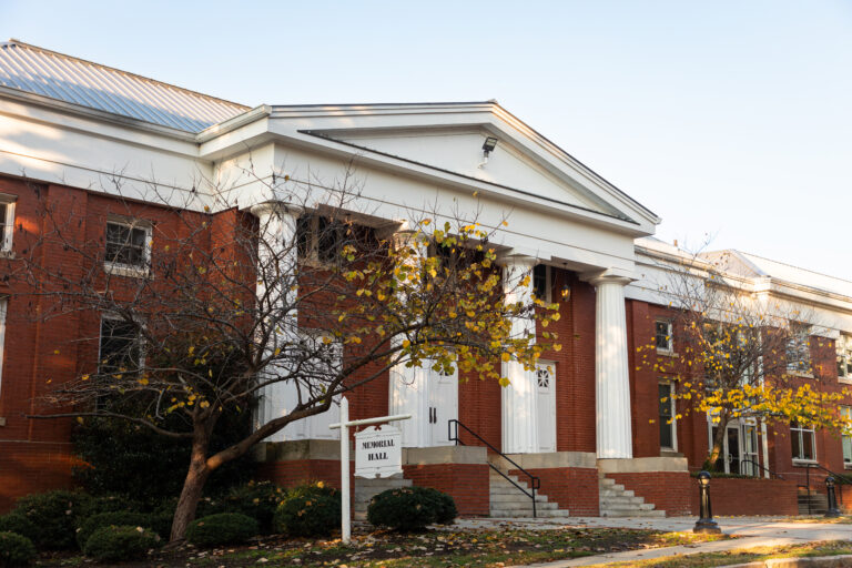 Memorial Hall exterior-fall
