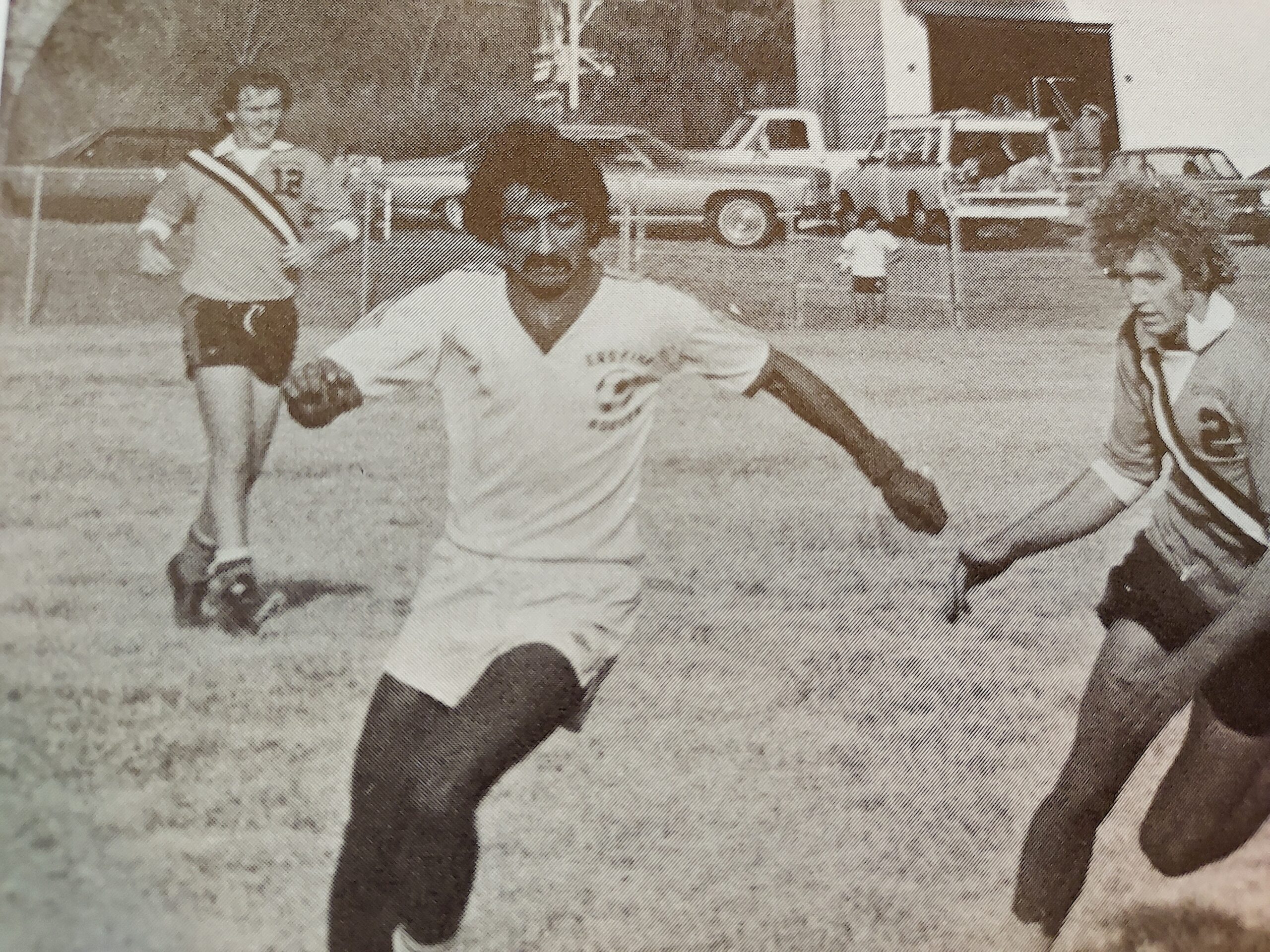 Sammy Nasrollahi on the Erskine soccer team
