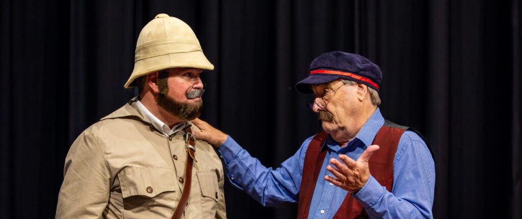 Dr. Noel Brownlee as Stanley and David Payne as Livingstone