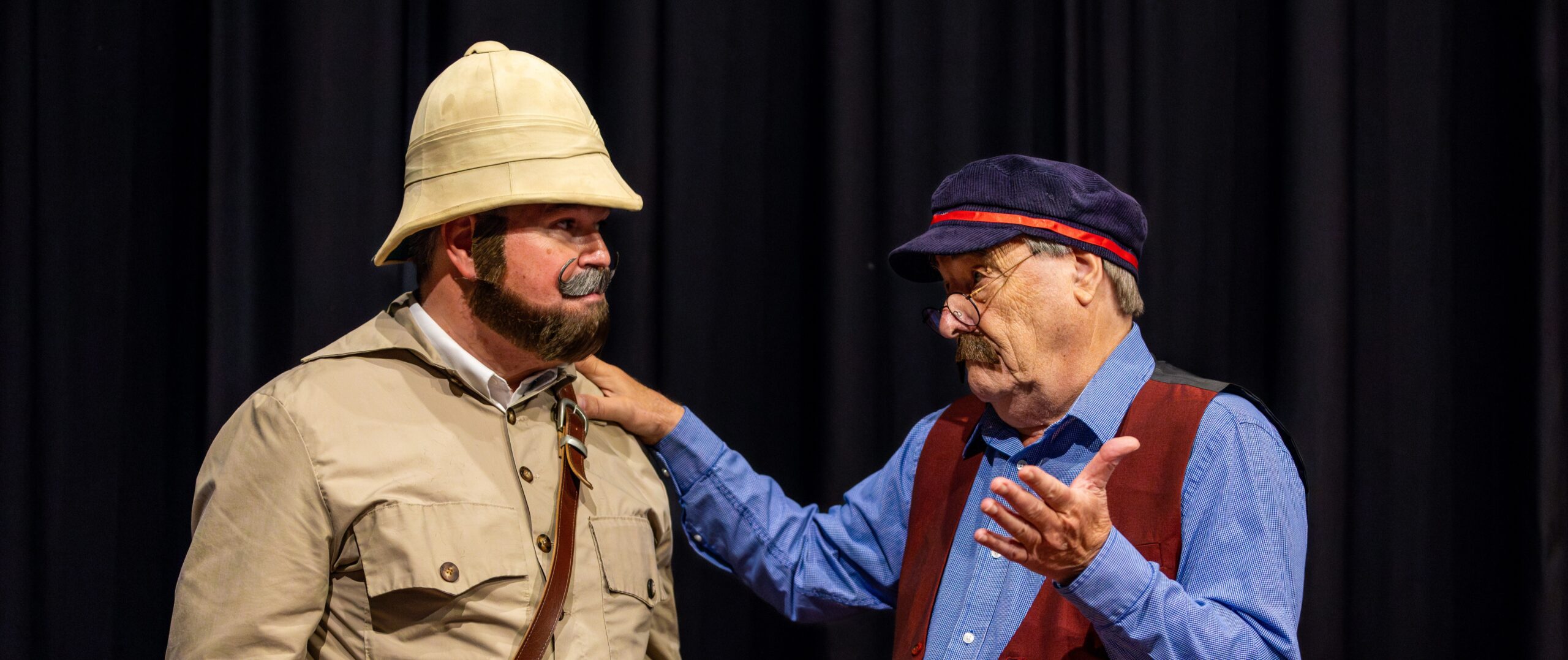 Dr. Noel Brownlee as Stanley and David Payne as Livingstone