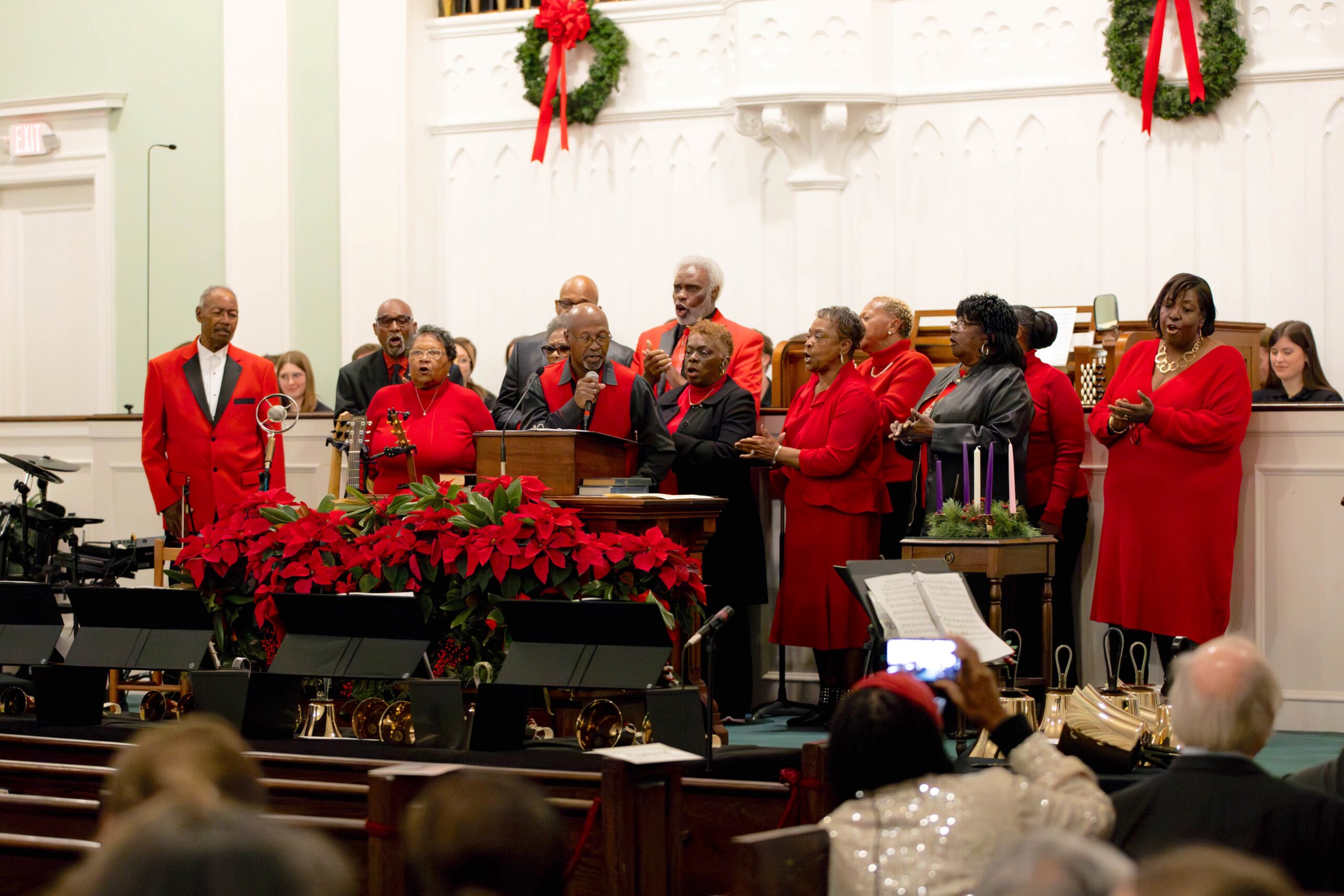 Mt. Zion African Methodist Episcopal Church choir at Lessons & Carols, 2023
