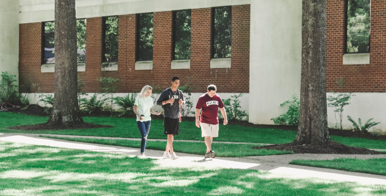 Students Walk Erskine's Campus