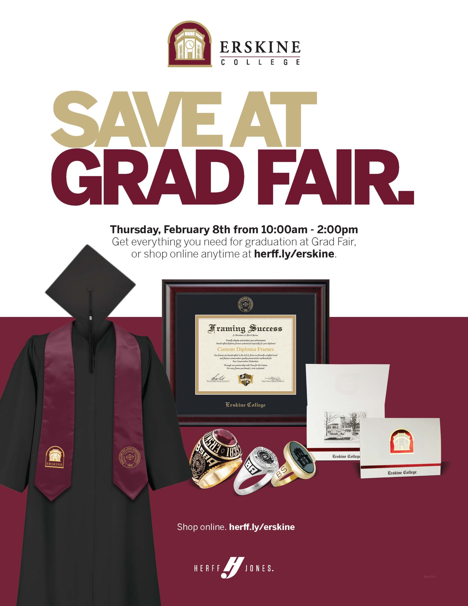 Erskine grad fair February 8, 10:00 a.m. - 2:00 p.m.