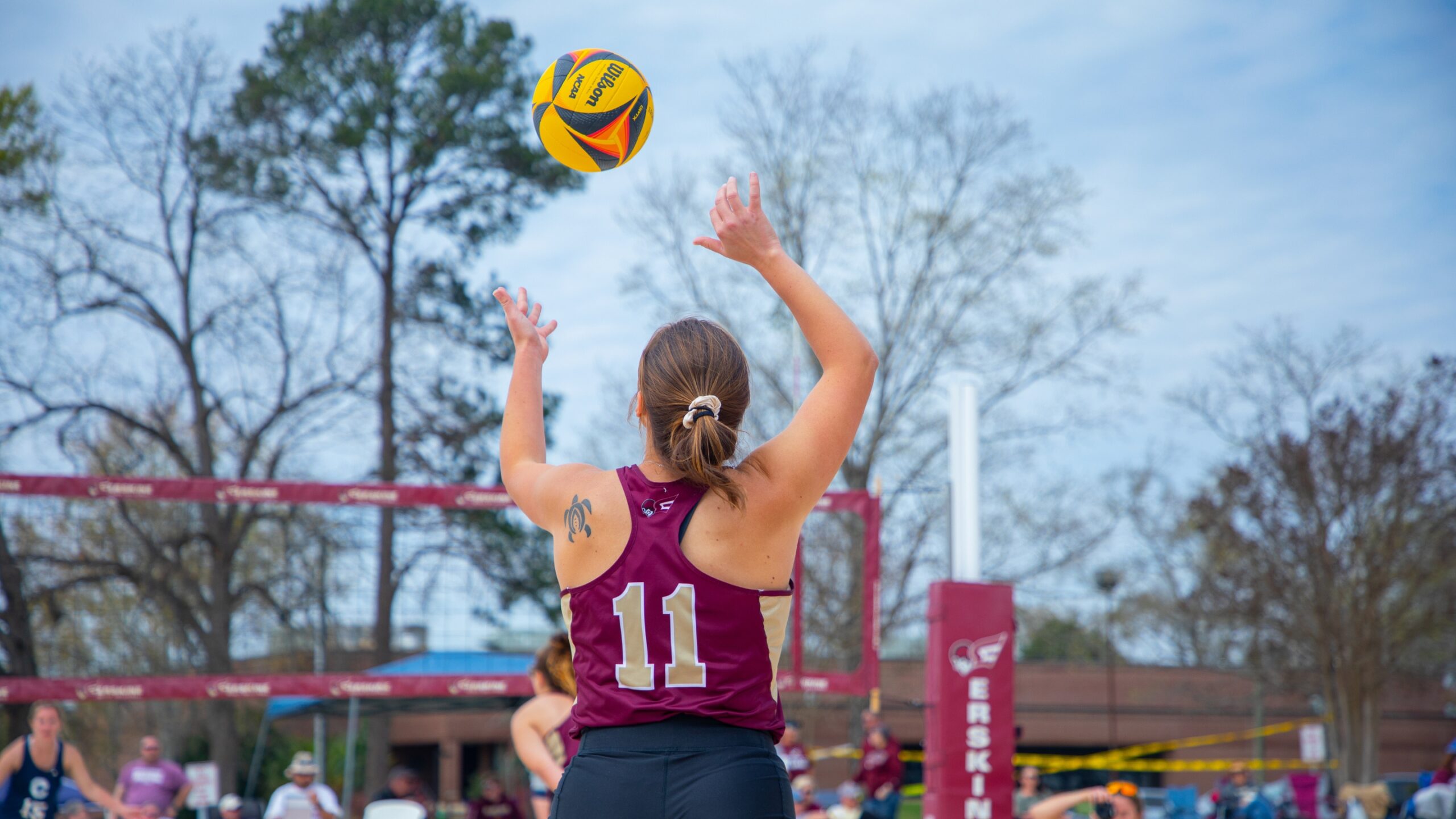 Erskine Women's Volleyball player
