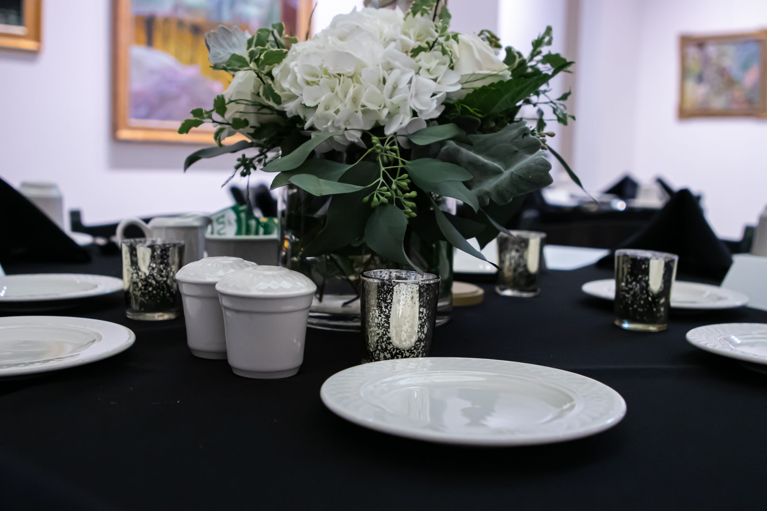 Table setting at the Erskine President's Gala