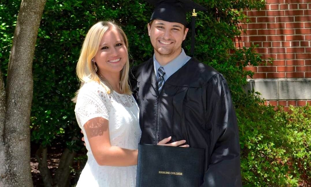 Justin Glover And Rachel Lloyd At His 2017 Erskine Commencement