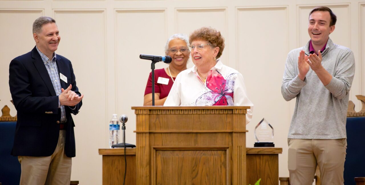 From Left, Dr. Steve Adamson, Dr. Sanita Cousar, Jane Shelton Dale, And Walker Riley