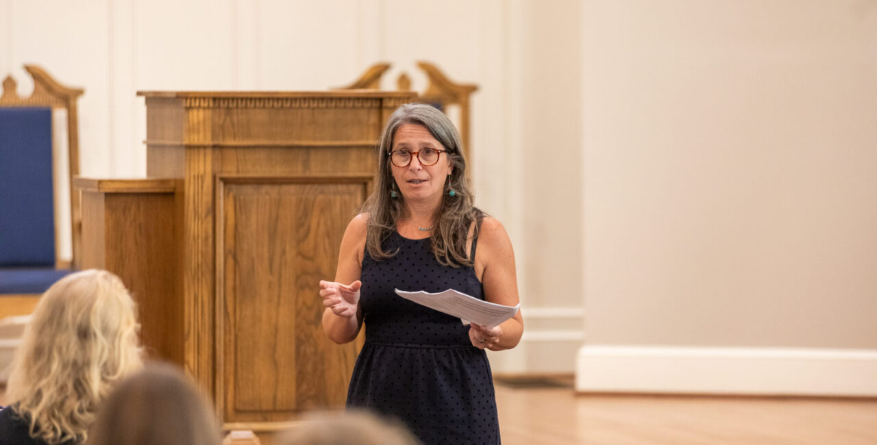 Brivio Speaks At The 2023 Signing Of The Book For Freshman Women.