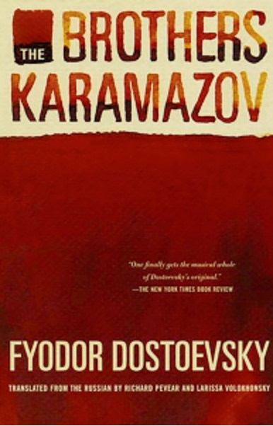 Book cover - The Brothers Karamazov by Fyodor Dostoevsky