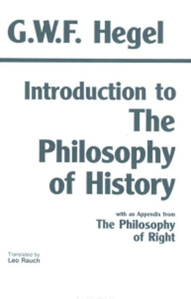 Book cover - Introduction to The Philosophy of History by G.W.F. Hegel