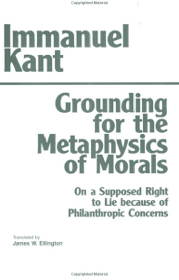 Book cover - Grounding for the Metaphysics of Morals