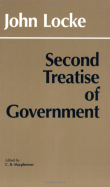 Book cover - Second Treatise of Government by John Locke