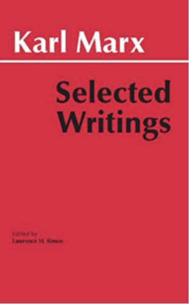 Book cover - Karl Marx, Selected Writings