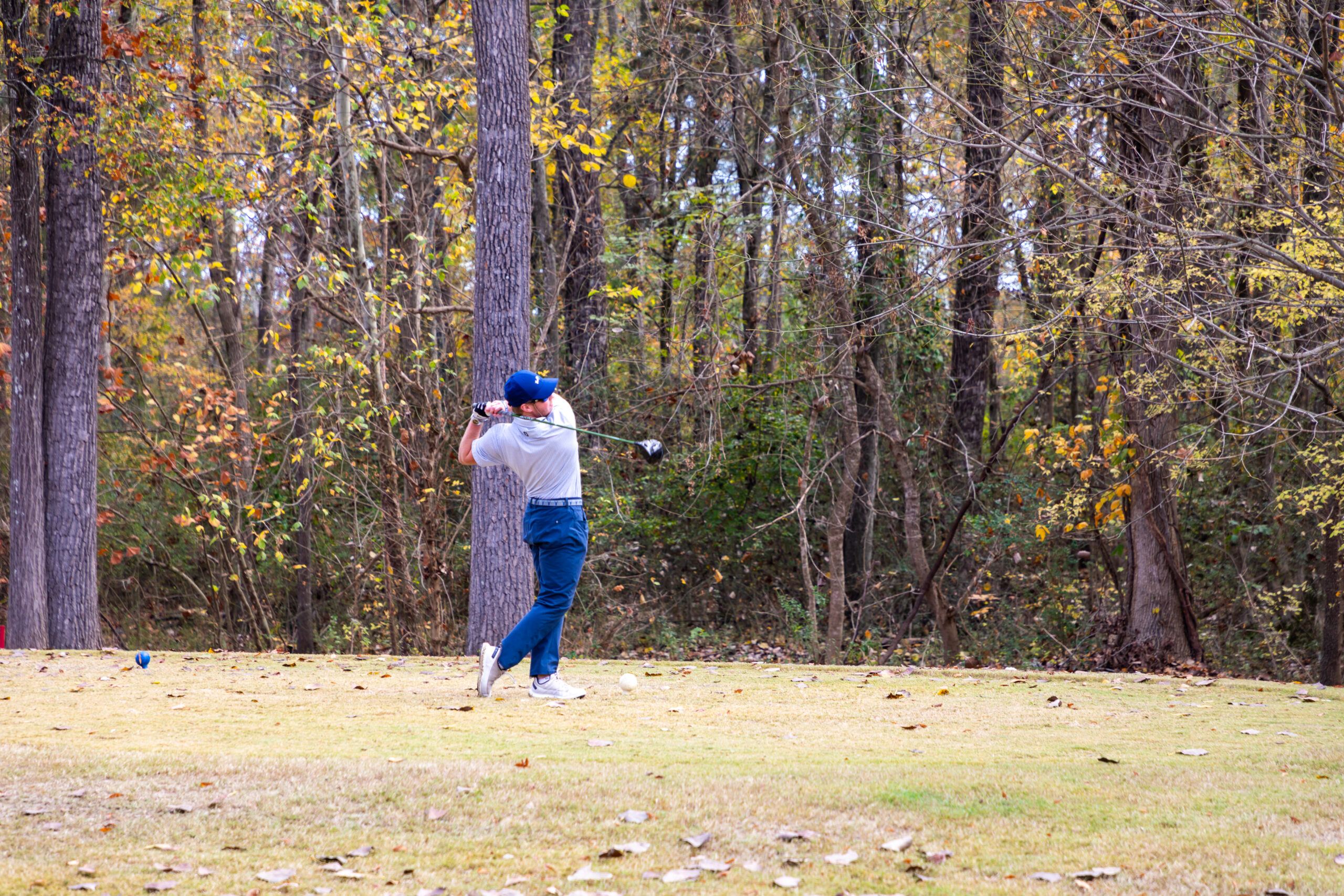 A golfer enjoys the Erskine Open, held at The Links at Stoney Point