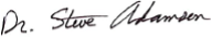 Dr. Adamson's signature