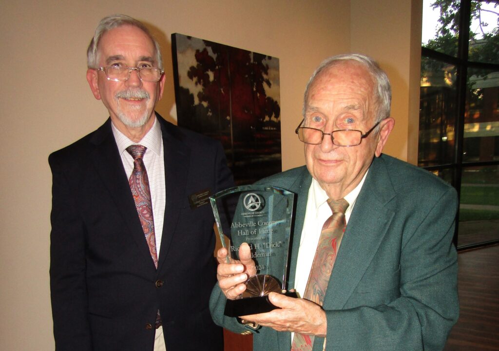 Richard Haldeman, left, with Leland Beaudrot