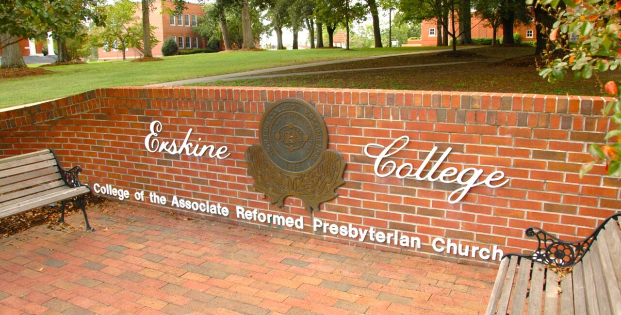 Erskine College Sign: Erskine College - College Of The Associate Reformed Presbyterian Church