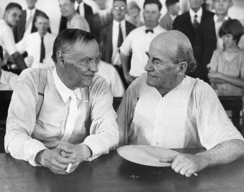 Image from the film Inherit the Wind - William Jennings Bryan vs. Clarence Darrow