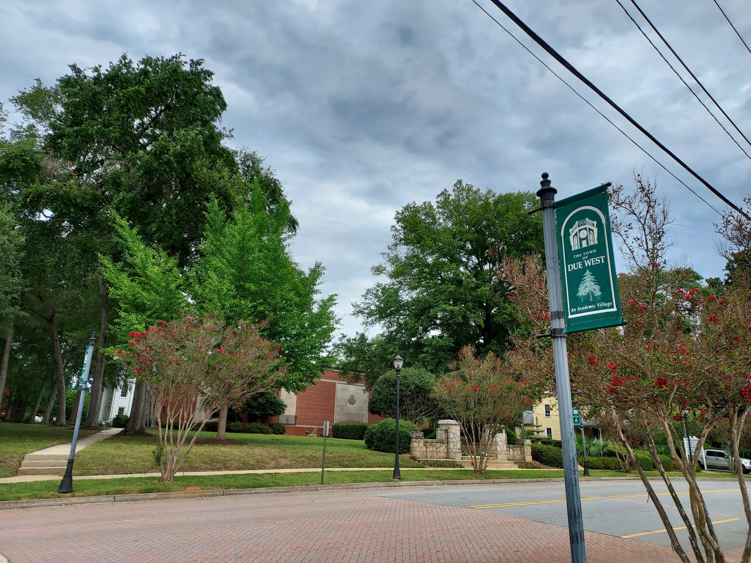 Due West with Crape Myrtles in bloom