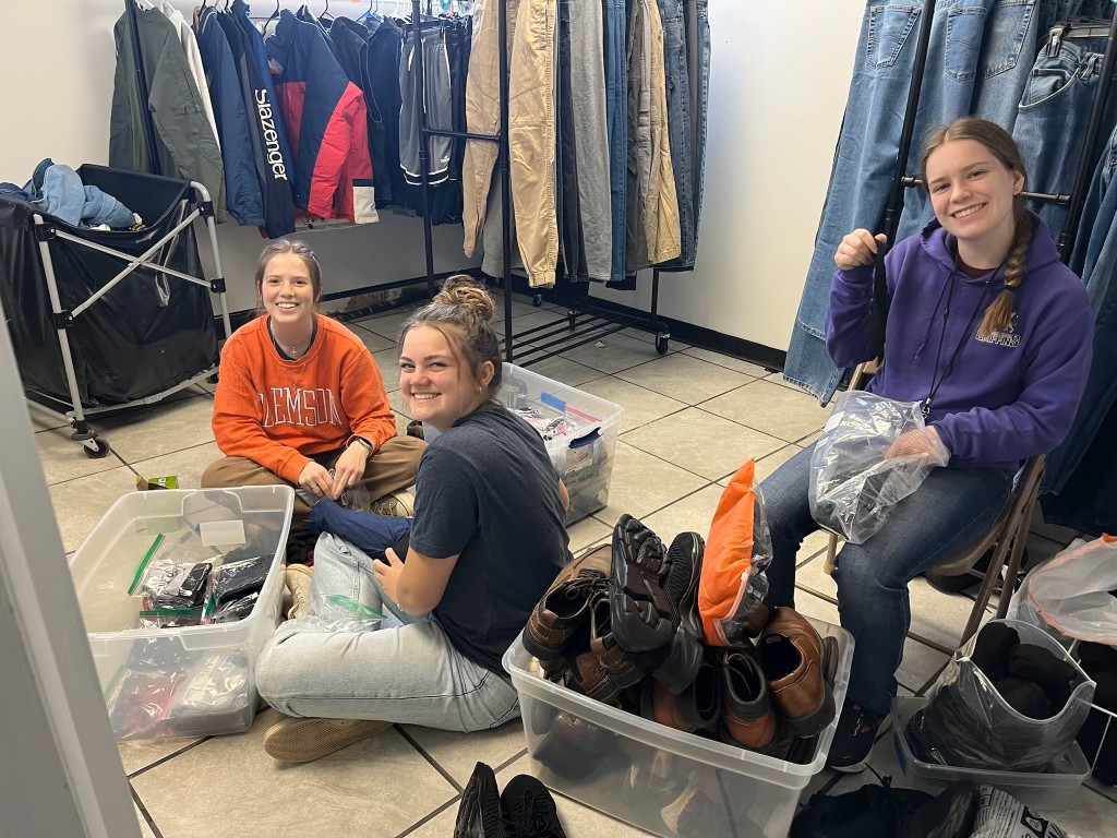 Serving the community on a mission trip