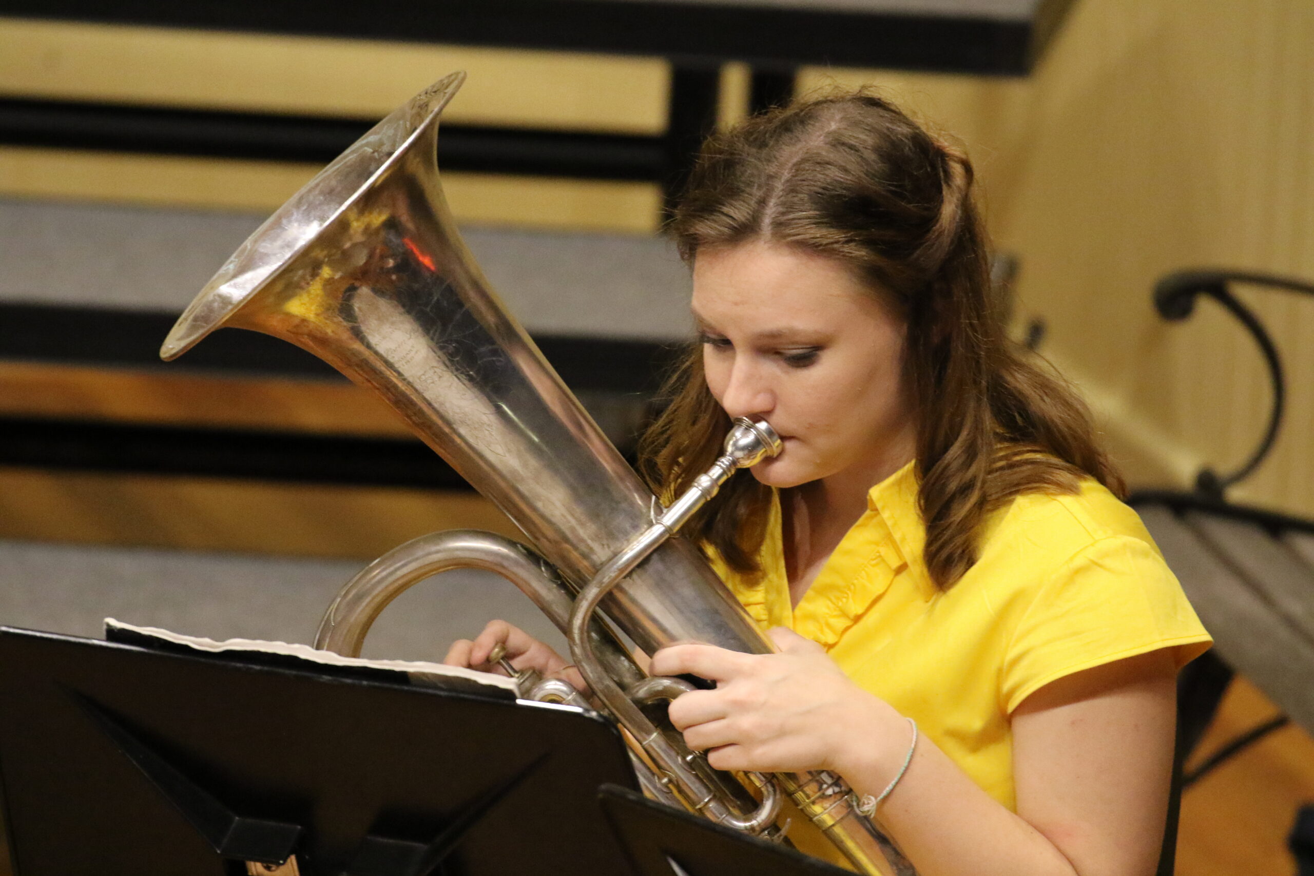 Student on Euphonium