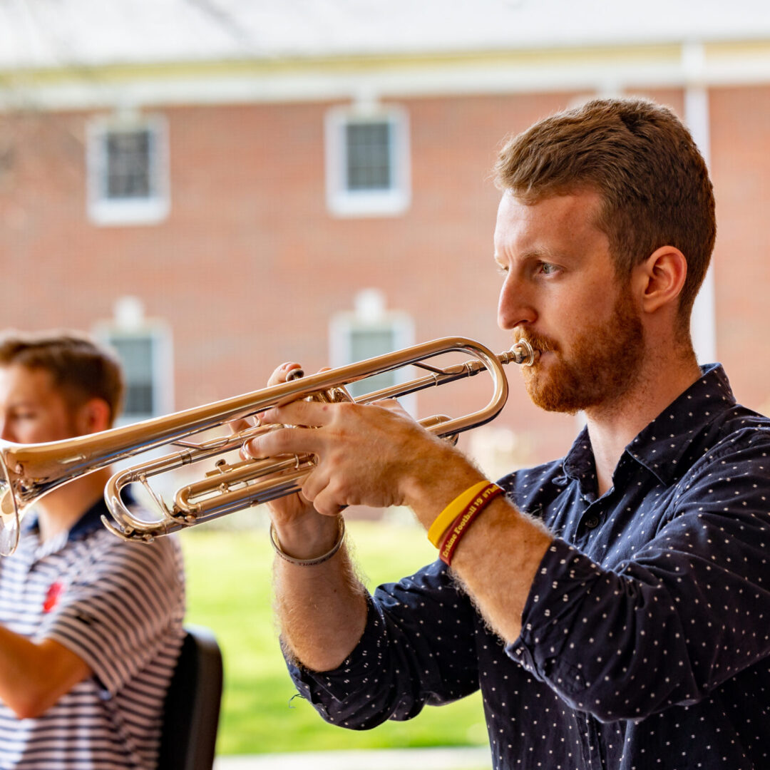 Student On Trumpet