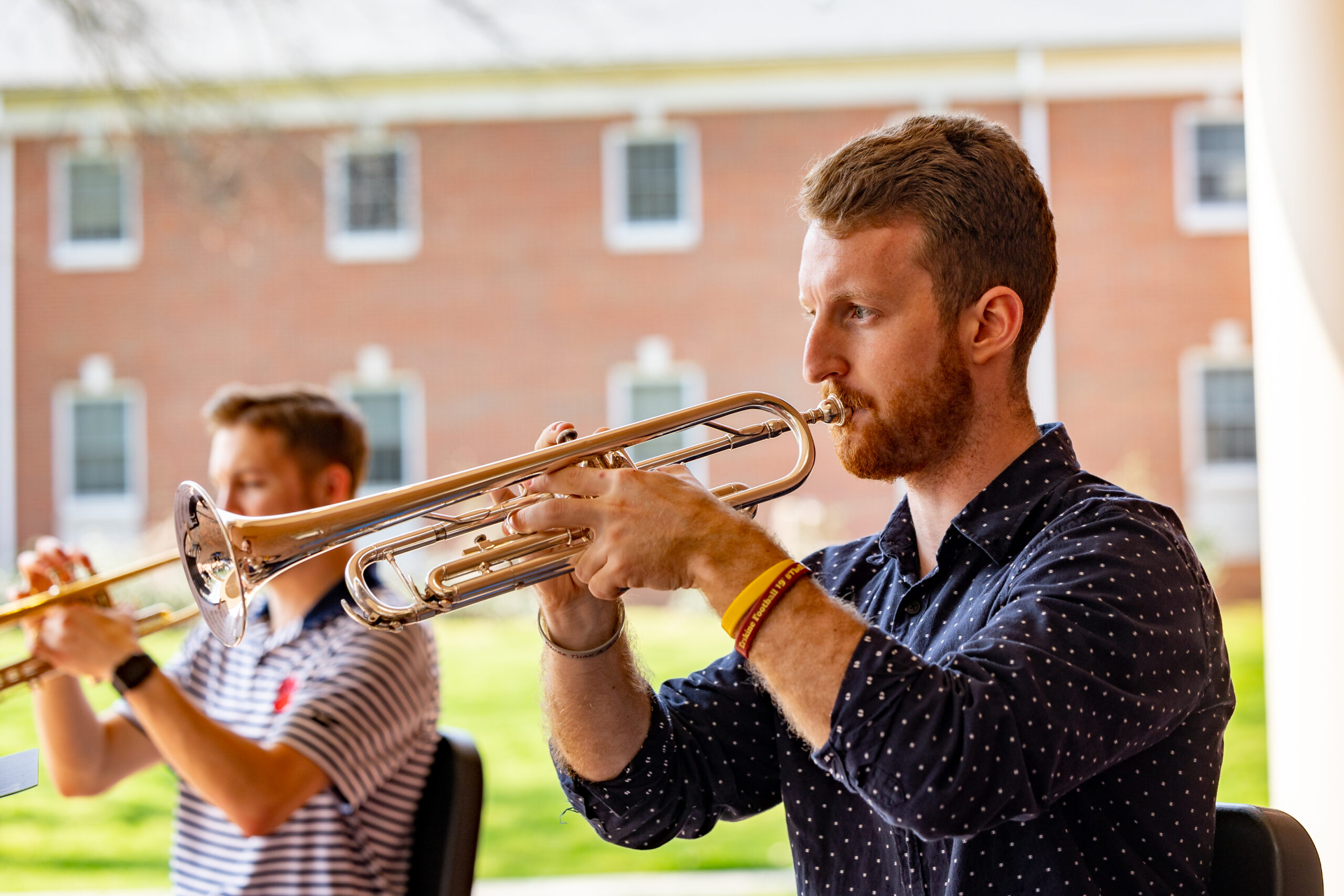 Student on Trumpet