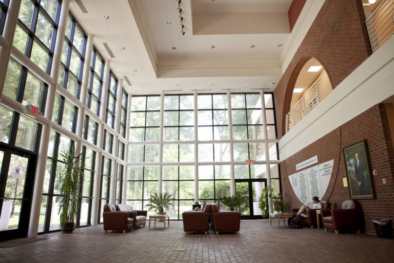 Lobby of the Daniel-Moultrie Science Center at Erskine College