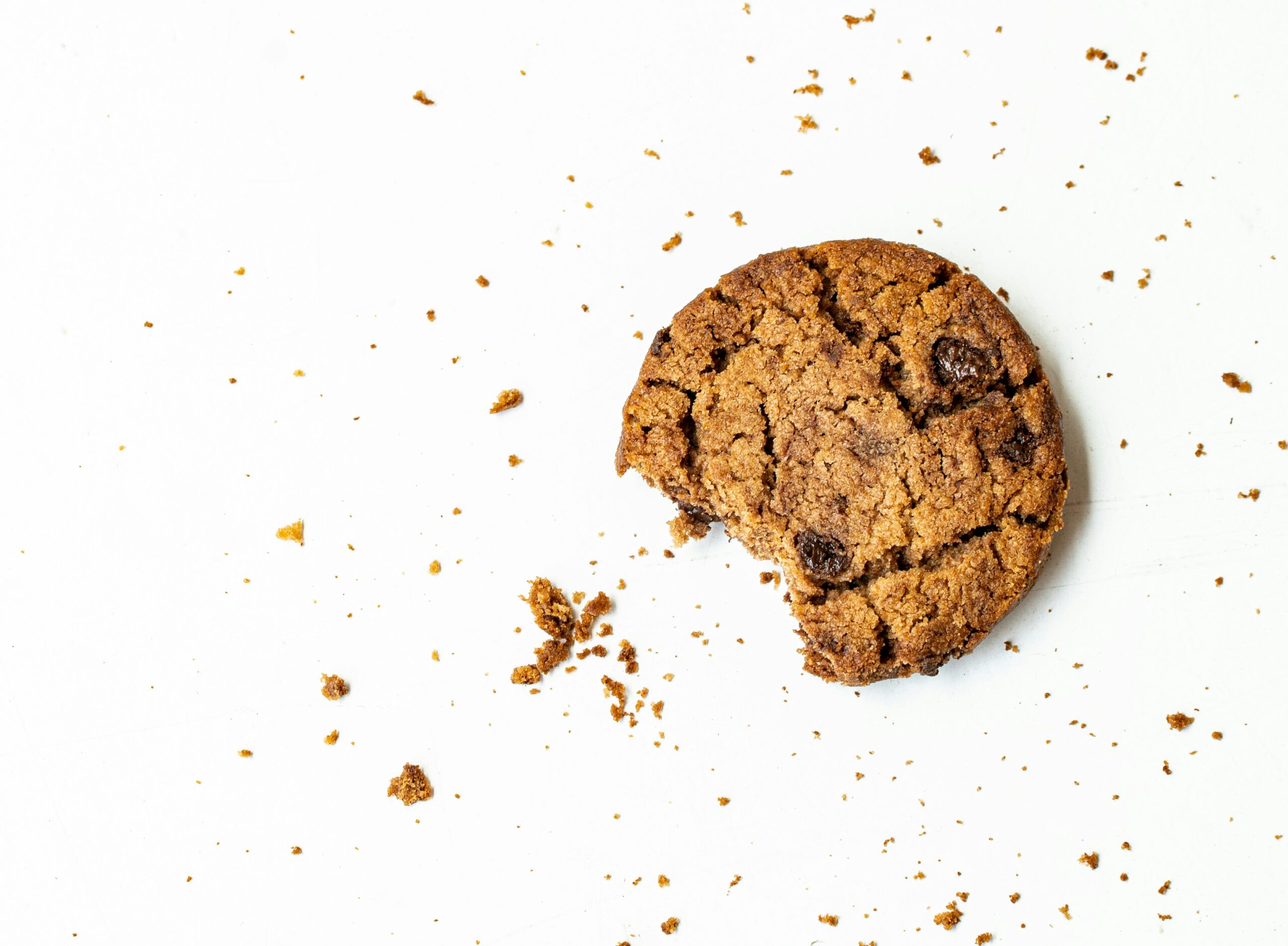 Cookie with a bite taken out of it