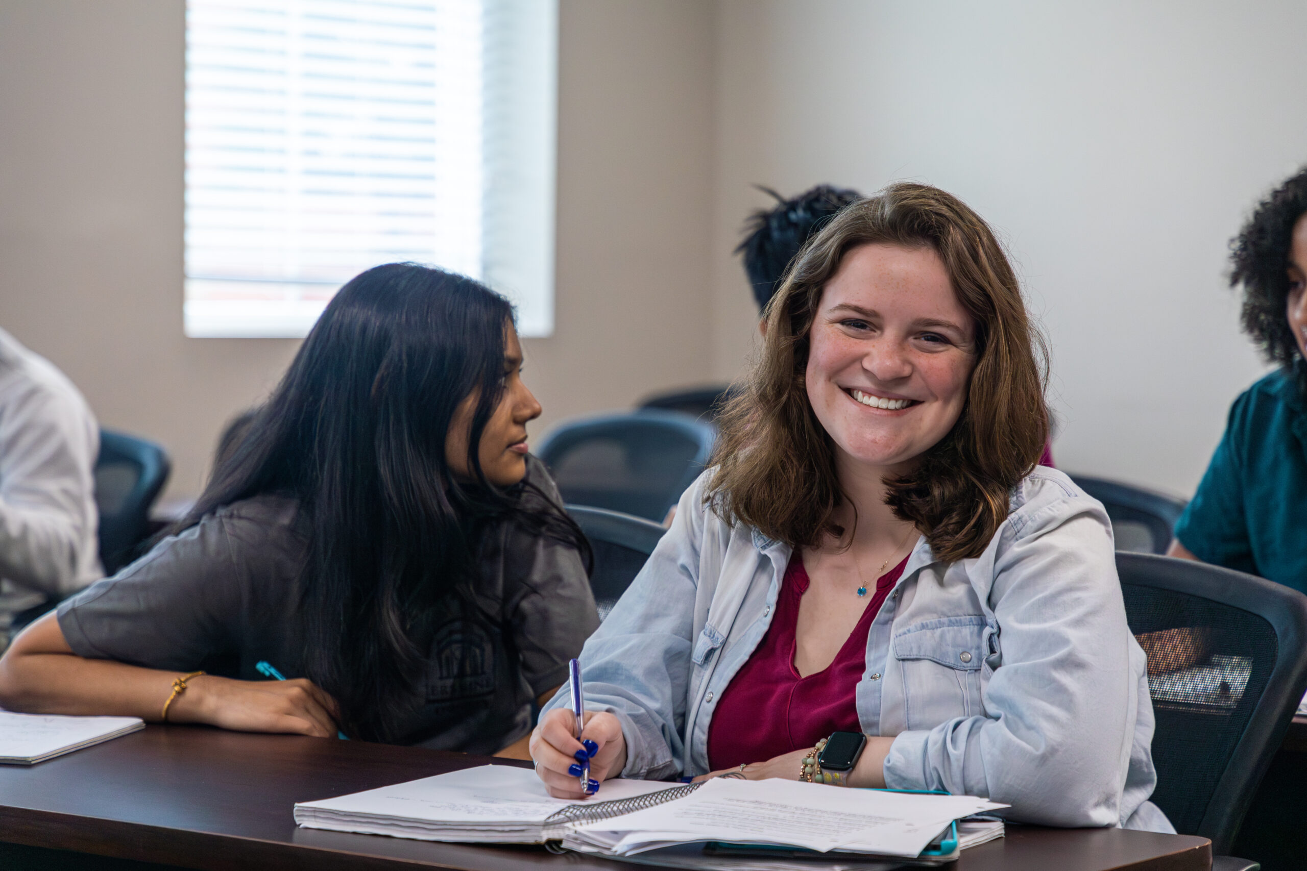 Student Sharon George in the classroom