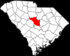 Map of South Carolina with Richland County highlighted