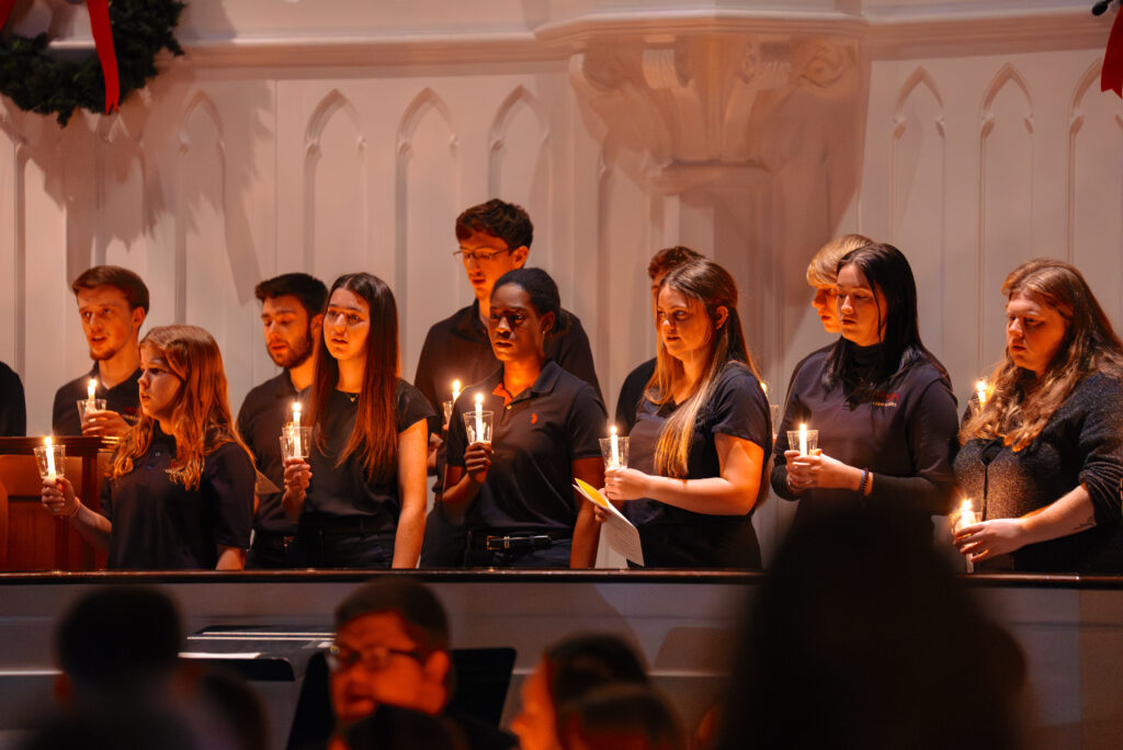 Pictured are the Erskine Choraleers at Lessons & Carols in 2024.