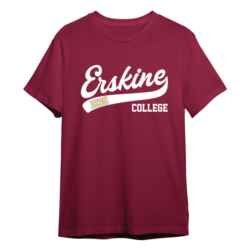Alumni Day T-shirt that says "Erskine College 1839"