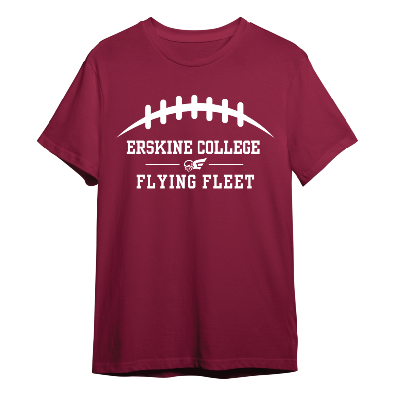 Alumni Day T-shirt that says "Erskine College Flying Fleet" with the Fleet logo on it