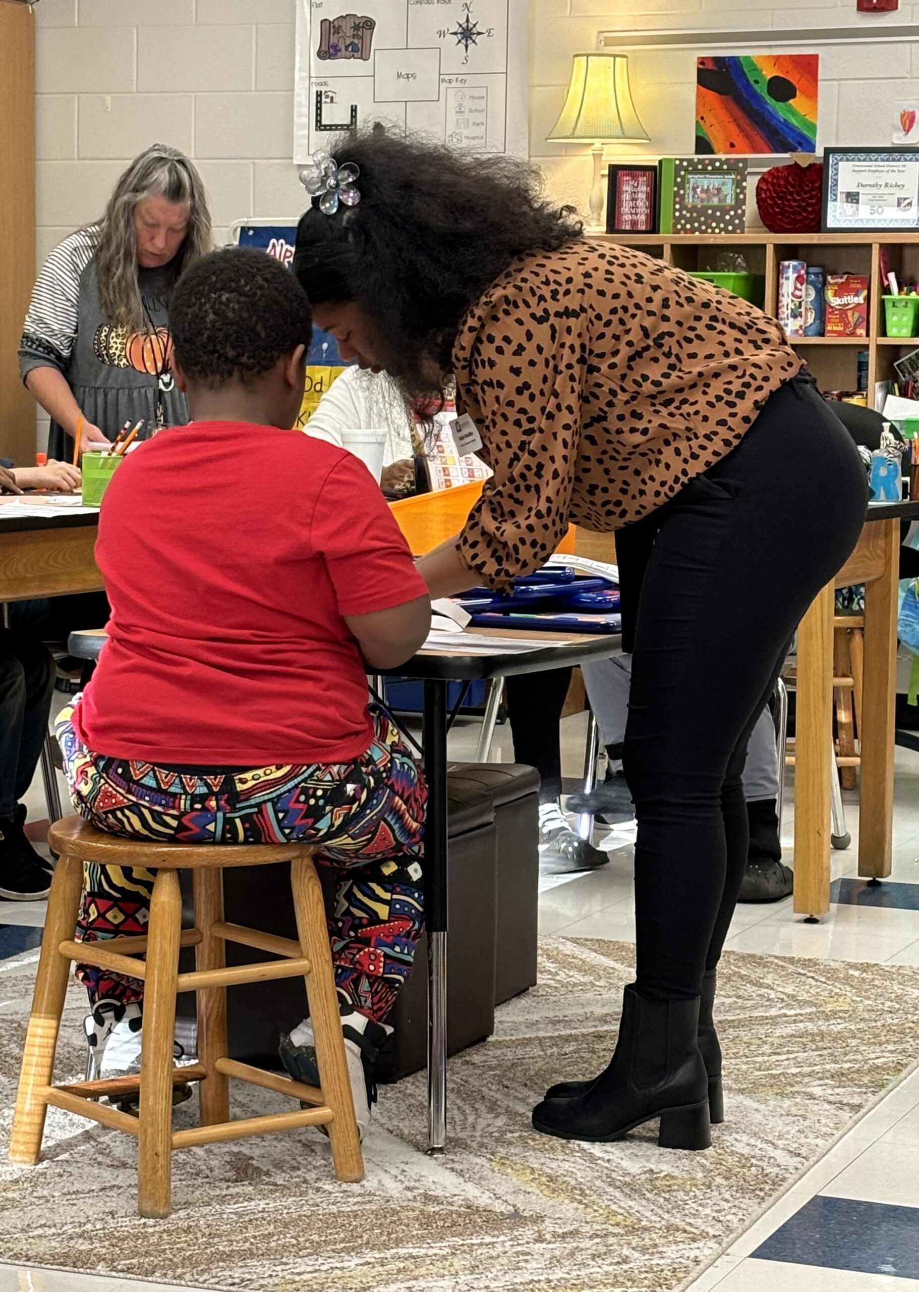 Erskine education student working in a classroom
