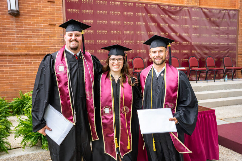 Noah McKicken (left), Rachel Jordan, Tomas Salcak