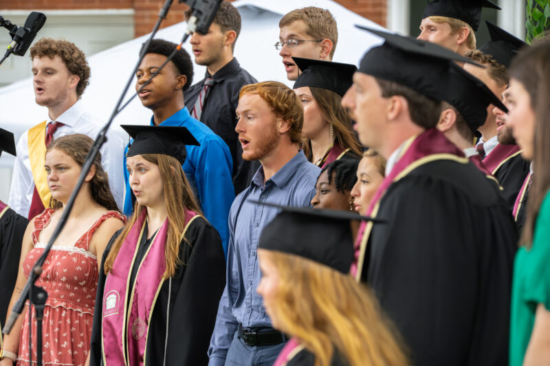 Erskine Choraleers sing at the 2026 commencement