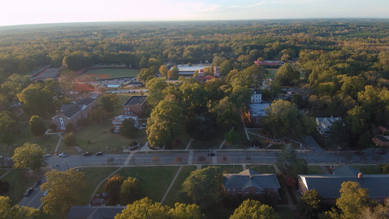 Drone shot of Due West