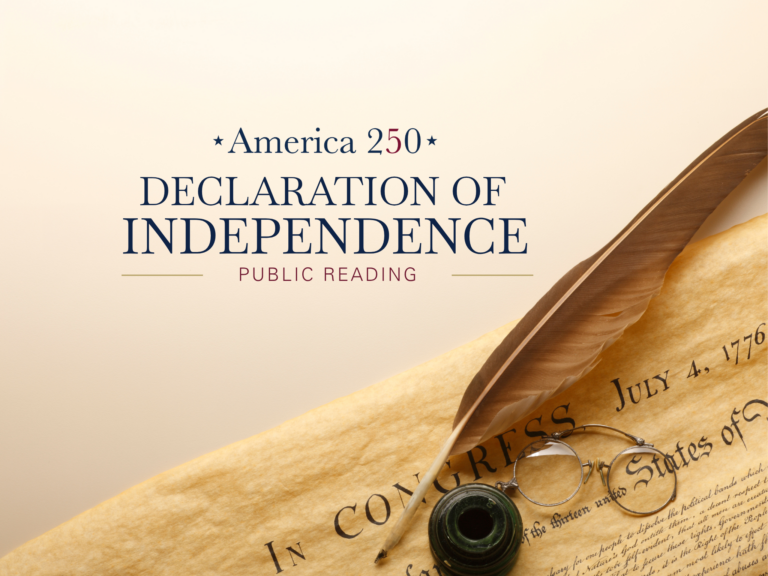 America 250 Declaration of Independence Public Reading