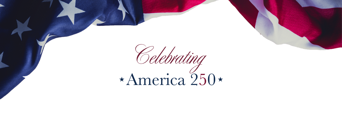 Image of a flag celebrating America 250