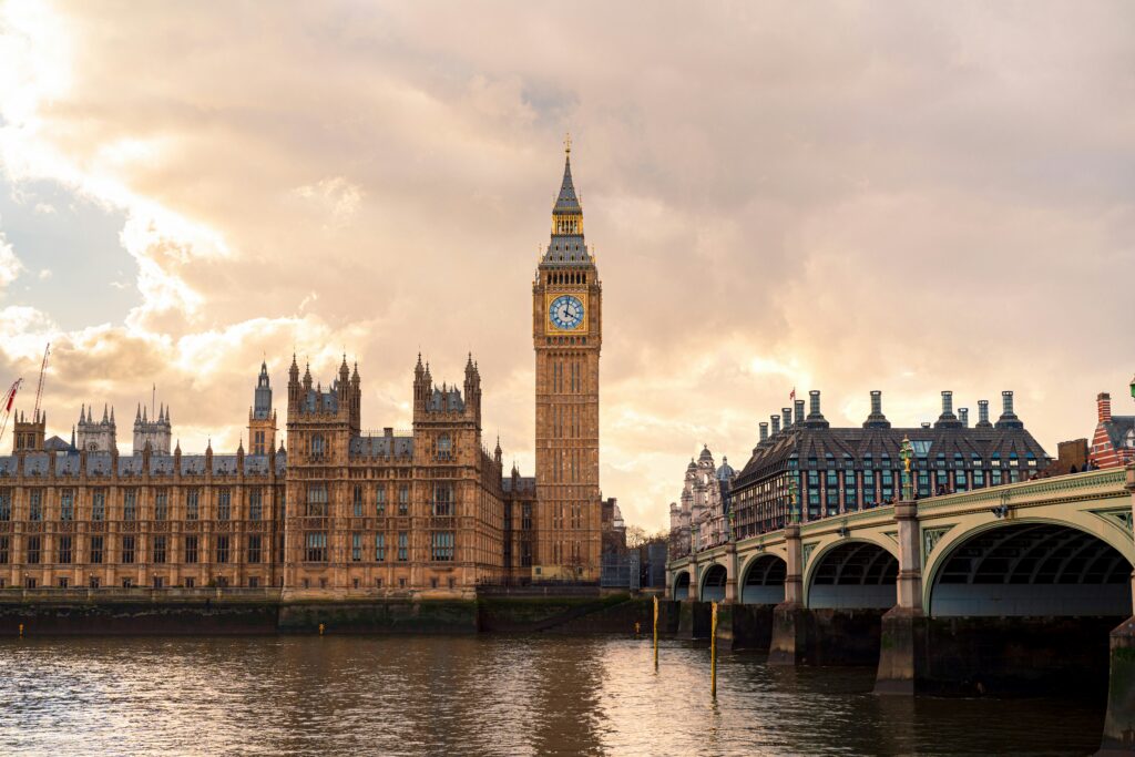 Big Ben Clock Tower in London